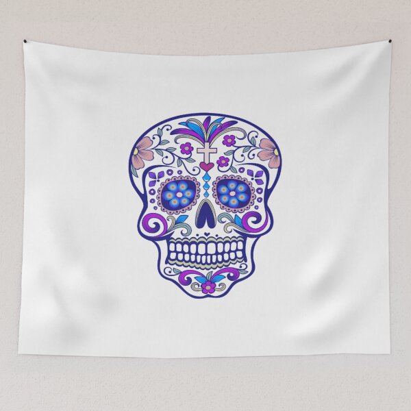Item preview, Mexican Sugar Skull, Dia De Los Muertos designed and sold by PugD.