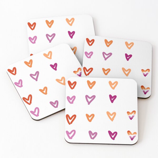 Item preview, lesbian heart pack - stickers designed and sold by spoiledchai ♡.