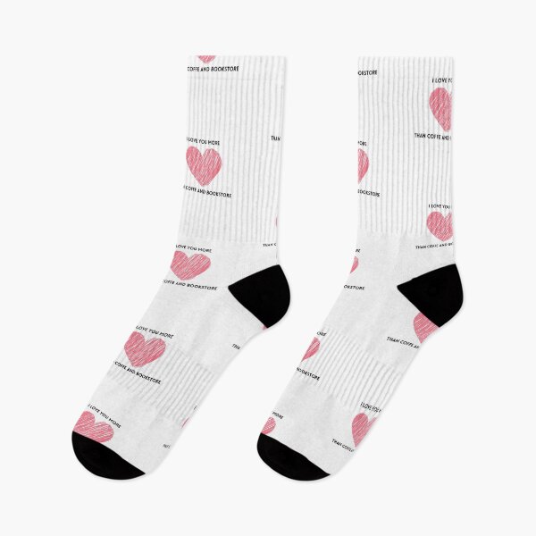 Item preview, I LOVE YOU MORE THAN COFFE AND BOOKSTORE designed and sold by PolishArtist.