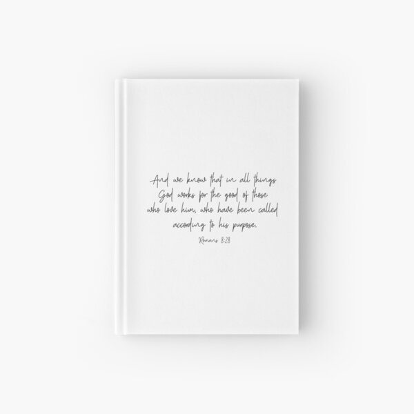 Romans 8:28 Hardcover Journal
