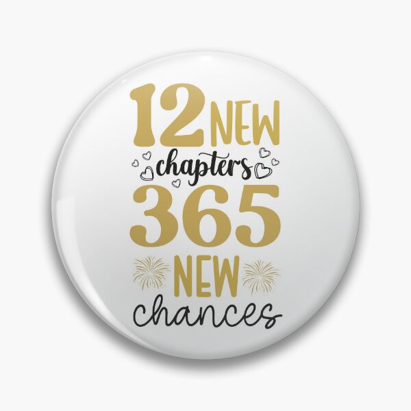 Item preview, 12 nuevos capítulos 365 nuevas oportunidades - Cita de Año Nuevo - Faux Gold designed and sold by Textography1.