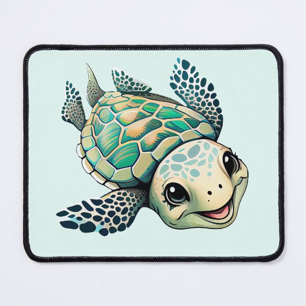 Item preview, Smiling Sea Turtle Cartoon designed and sold by Fitbys.
