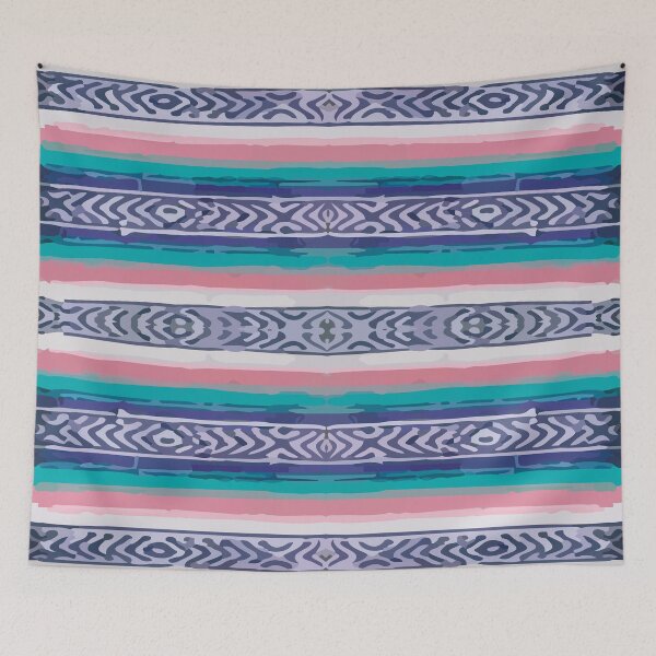 Item preview, Pastel colors mexican serape girly modern aesthetics pattern designed and sold by T-Mex.
