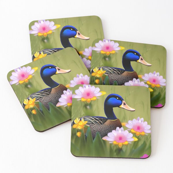 Item preview, Mallard Duck Flowers designed and sold by gramizzia.