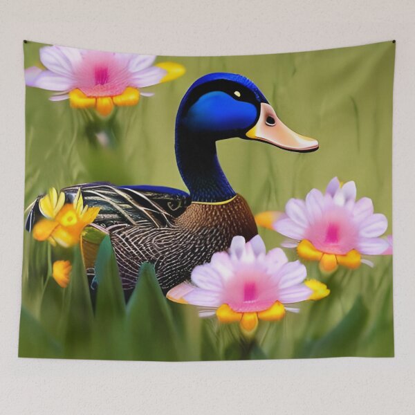 Item preview, Mallard Duck Flowers designed and sold by gramizzia.
