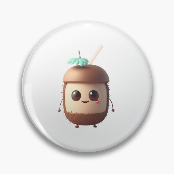 Item preview, Cute Coconut Themed Character designed and sold by ByDigitalDream.