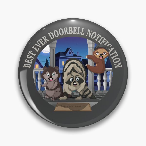 Item preview, Funny doorbell cam notification animals designed and sold by TipTopTapo.