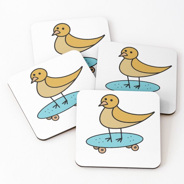 Item preview, skater bird designed and sold by NedaArt.