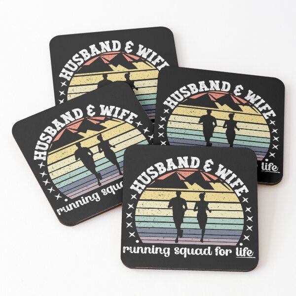 Item preview, Vintage Sunset Husband & Wife Running Squad| His & Hers Matching Outfit - Black designed and sold by PearlMoonGrapes.