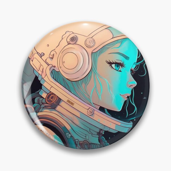 Item preview, Space Explorer Anime Girl designed and sold by TheFoxyWolfShop.