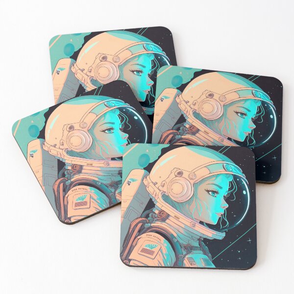 Item preview, Space Explorer Anime Girl designed and sold by TheFoxyWolfShop.