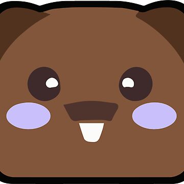 Imagen de la obra Pequeño wombat caca rectangular kawaii de pierdus
