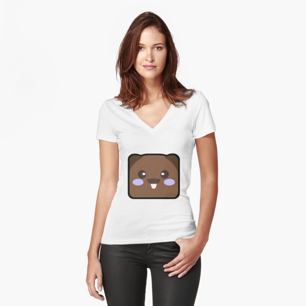 Vista previa del artículo con la obra «Camiseta entallada de cuello en V», diseñado y vendido por pierdus.