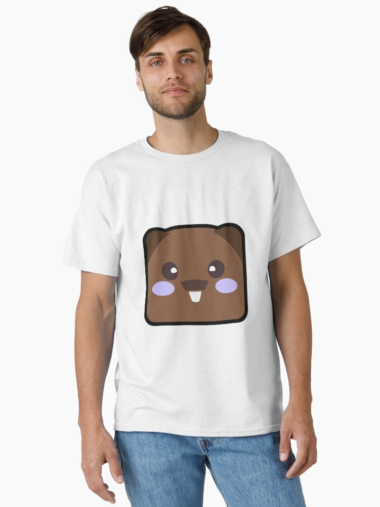 Imagen 2 de 7, Camiseta clásica con la obra Pequeño wombat caca rectangular kawaii, diseñada y vendida por pierdus.
