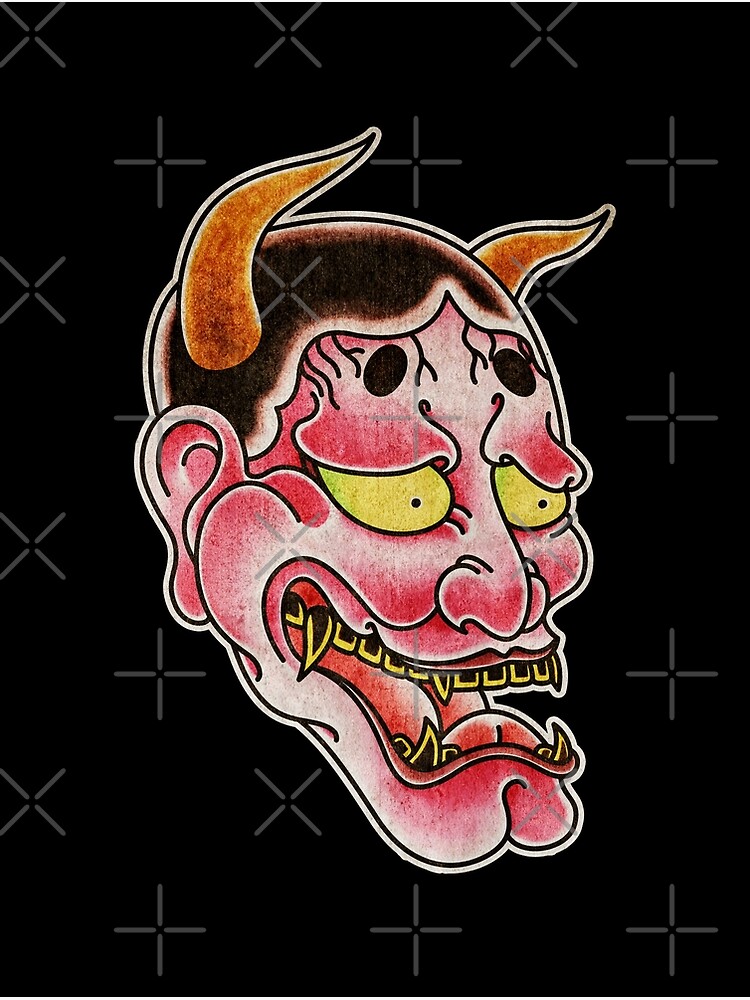 "SaltyDog Japanese Hannya Noh Devil Mask" Poster by saltydog Redbubble