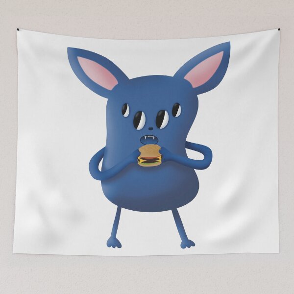 Artikelvorschau, Quincy das Flauschmonster entworfen und verkauft von NoniBeeArtwork.