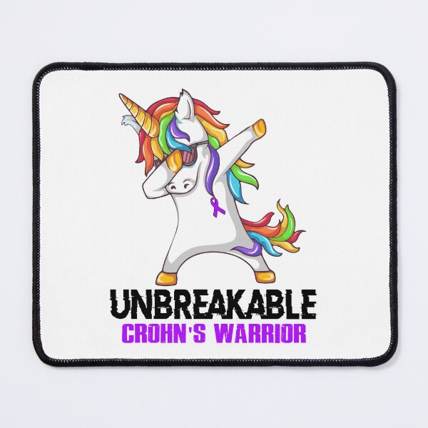Item preview, Crohn's Awareness - Unicorn Crohn's Warrior Ribbon UNBREAKABLE designed and sold by Fernandezf.
