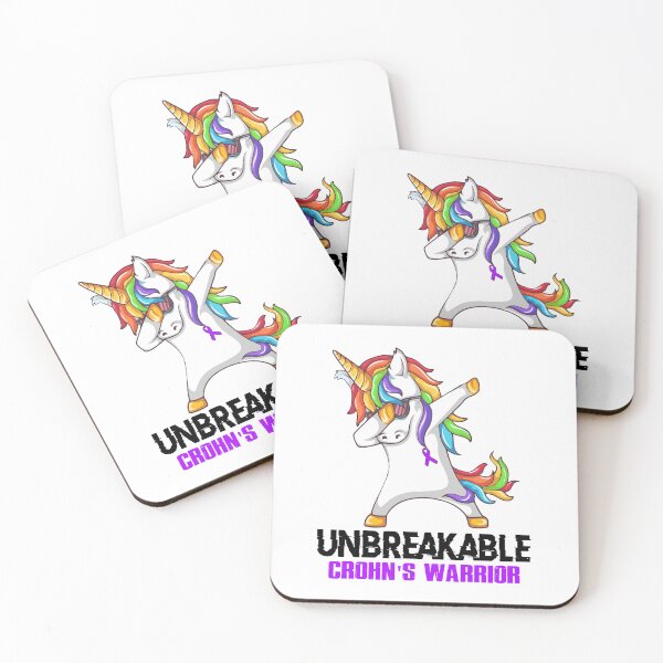 Item preview, Conciencia de Crohn - Unicornio Cinta de guerrero de Crohn IRROMPIBLE designed and sold by Fernandezf.