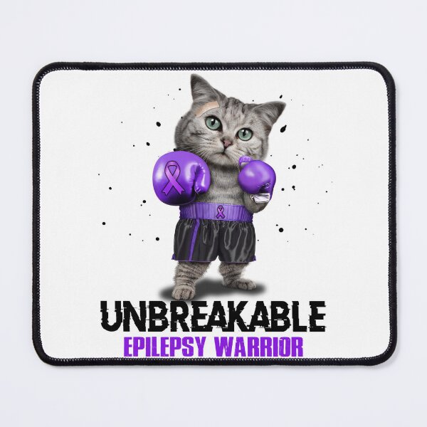 Item preview, Epilepsy Warrior - UNBREAKABLE - Epilepsy Ribbon designed and sold by EdithShop59.