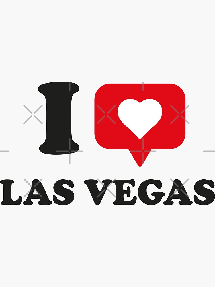 I heart las vegas' Sticker