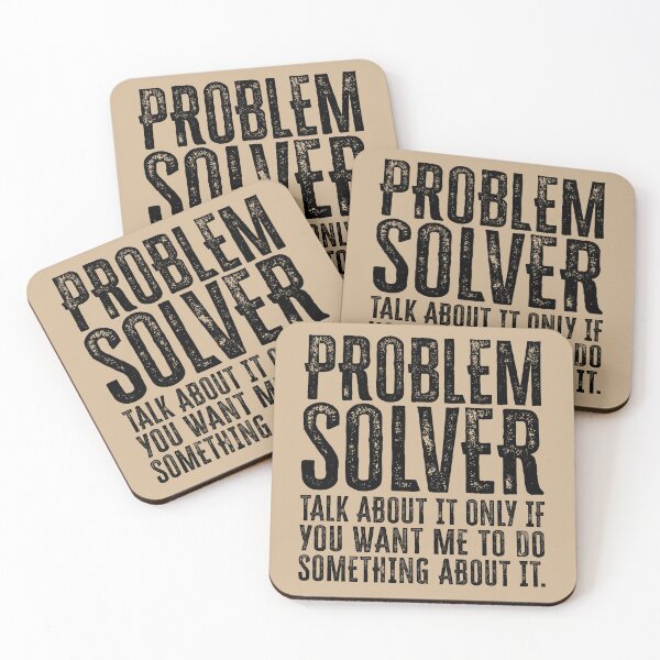 Item preview, Problem Solver: Talk About It Only If You Want Me To Do Something About It - Black designed and sold by Reconocer.