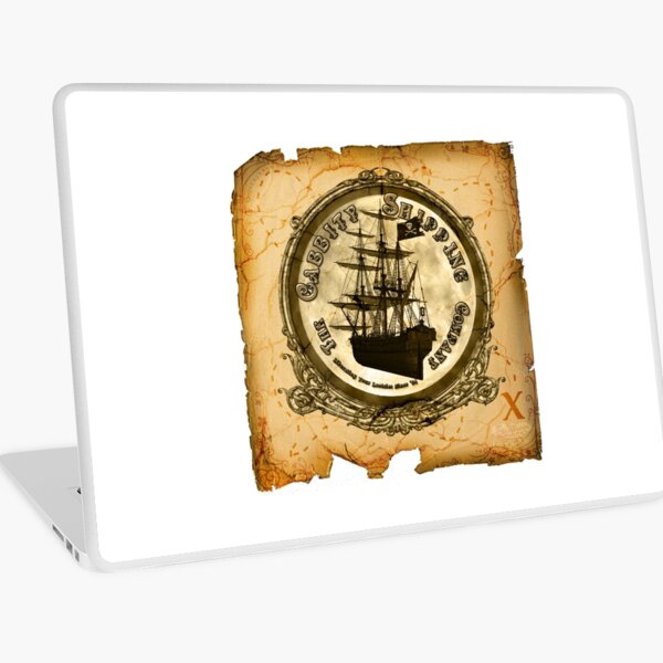 The Cabbity Shipping Co - Treasure Map Laptop Skin