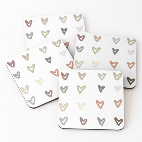 Item preview, earth tone heart sticker pack designed and sold by spoiledchai ♡.