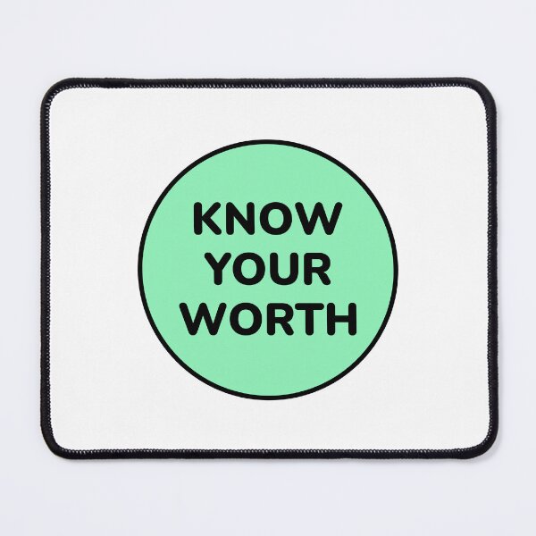 Item preview, Self esteem positive affirmations - Know your worth designed and sold by Inspirationmotivation.