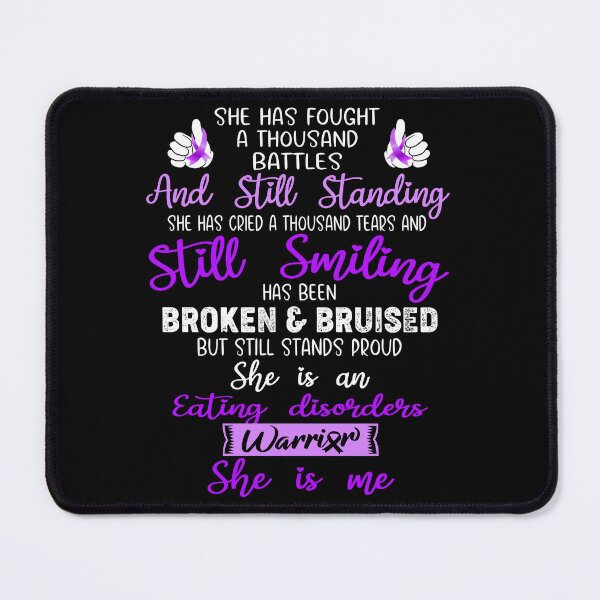 Item preview, Eating disorders Warrior SHE IS ME - Support Eating disorders Fighter Gifts designed and sold by Berriosly.