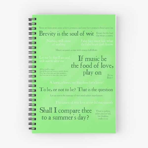 Item preview, William Shakespeare Quotes - green designed and sold by Betty Anne Noir.