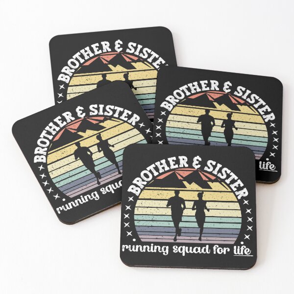 Item preview, Vintage Sunset Brother & Sister Running Squad| His & Hers Matching Outfit - Black designed and sold by PearlMoonGrapes.