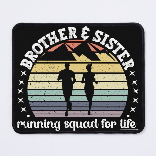 Item preview, Vintage Sunset Brother & Sister Running Squad| His & Hers Matching Outfit - Black designed and sold by PearlMoonGrapes.