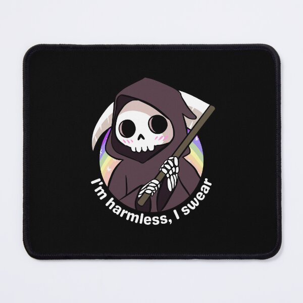 Item preview, Cute funny harmless grim reaper with a rainbow  designed and sold by Yarafantasyart.
