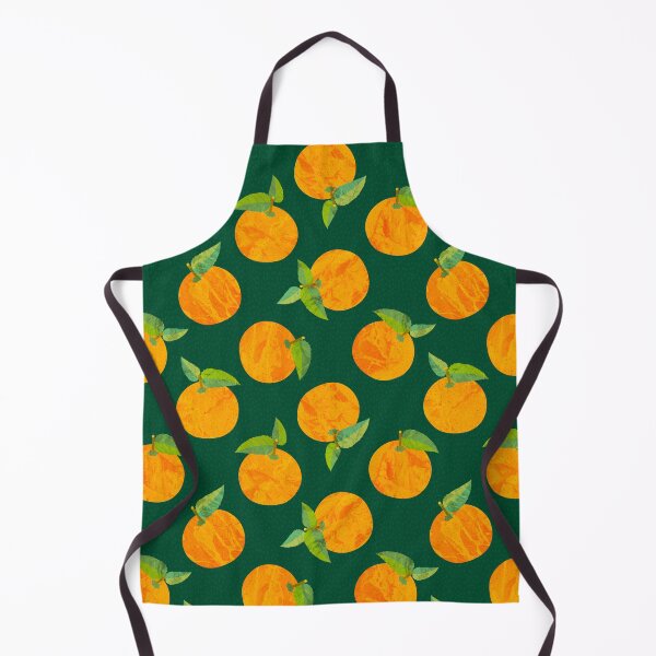 Item preview, Marbled Oranges on Dark Forest Green (pattern) designed and sold by PaisleyMcNoodle.