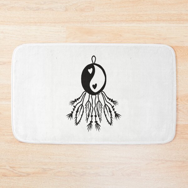 Item preview, Heart Yin Yang Dream Catcher  designed and sold by GroovyVibesArt.