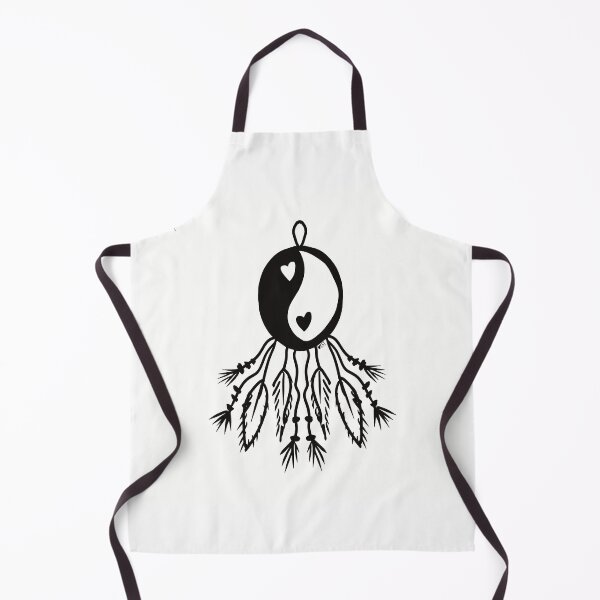 Item preview, Heart Yin Yang Dream Catcher designed and sold by GroovyVibesArt.