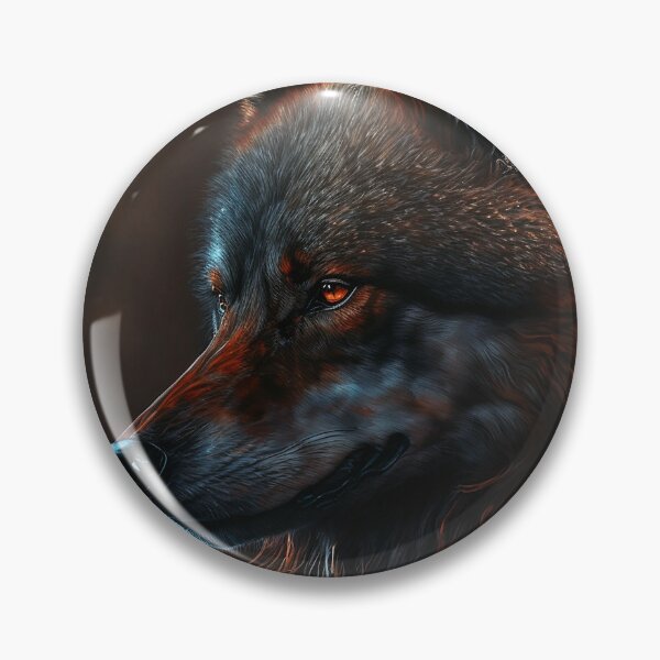Item preview, Red wolf in the dark designed and sold by Myriam Iart.