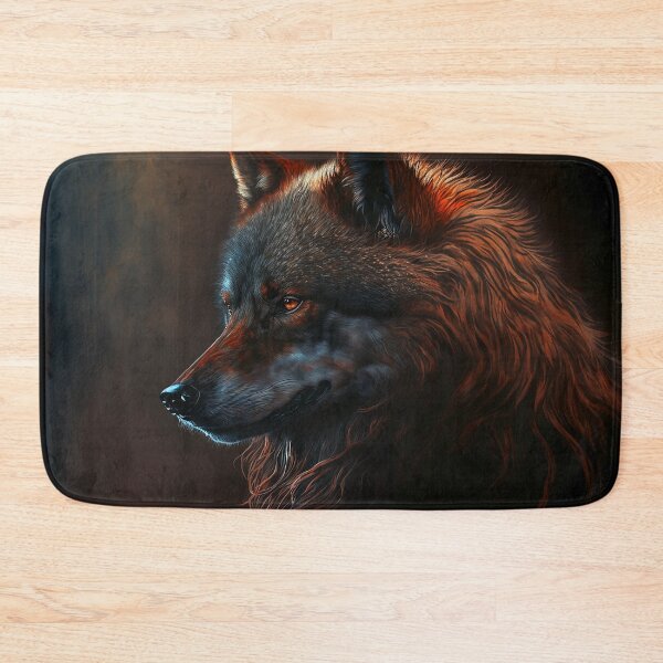 Item preview, Red wolf in the dark designed and sold by Myriam Iart.