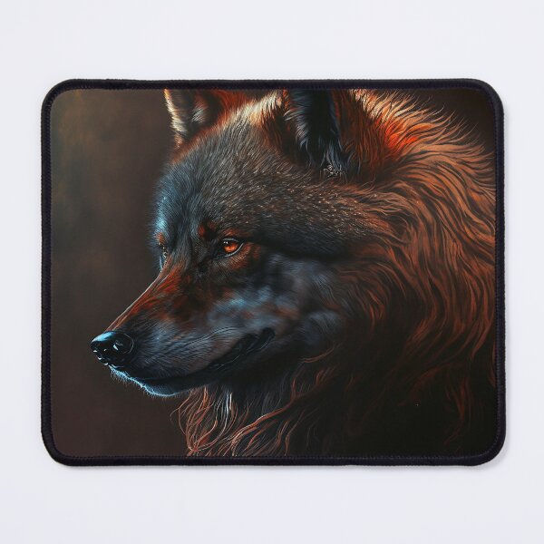 Item preview, Red wolf in the dark designed and sold by Myriam Iart.