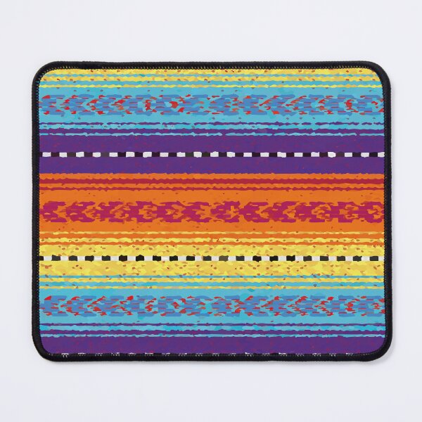 Item preview, Mexican rebozo colorful stripes poncho rainbow serape designed and sold by T-Mex.