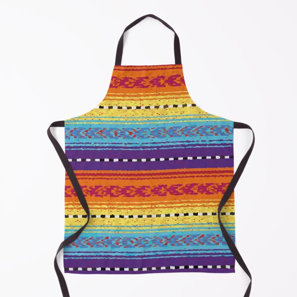Item preview, Mexican rebozo colorful stripes poncho rainbow serape designed and sold by T-Mex.