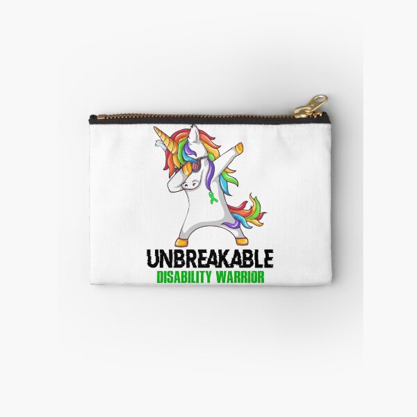 Item preview, Disability Awareness - Unicorn Disability Warrior Ribbon UNBREAKABLE designed and sold by Fernandezf.