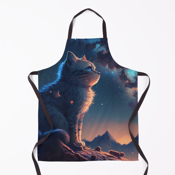 Item preview, Stray Kitten Stargazing under a Space Filled Sky #2 designed and sold by Galviato.