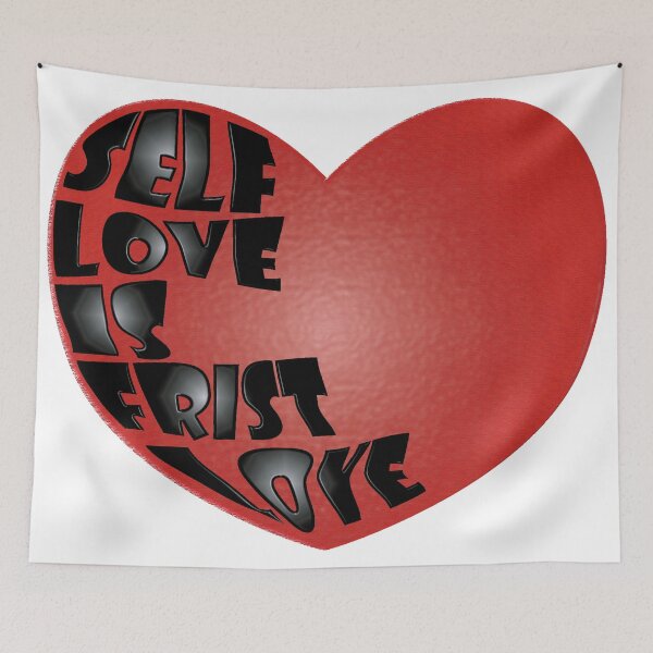 Item preview, Coração vermelho, Self love is frist love designed and sold by GirlaineSQ.