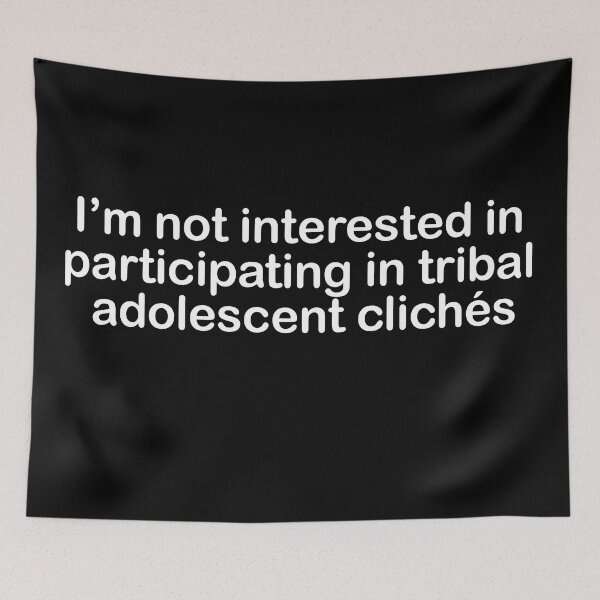 Item preview, I’m not interested in participating in tribal adolescent clichés Addams quote designed and sold by Dope-designs-18.