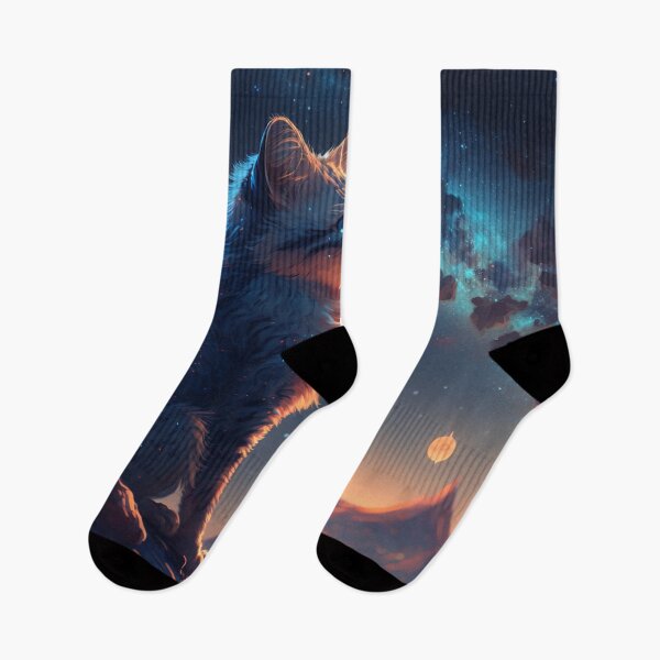 Item preview, Stray Kitten Stargazing under a Space Filled Sky #3 designed and sold by Galviato.