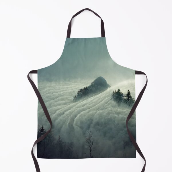 Item preview, Tree Covered Mountain Covered by Dense Fog #1 designed and sold by Galviato.