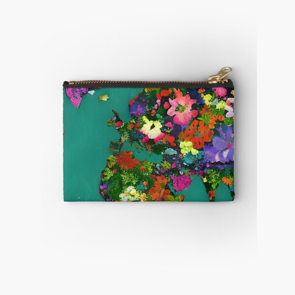 Item preview, Floral World Map designed and sold by gramizzia.