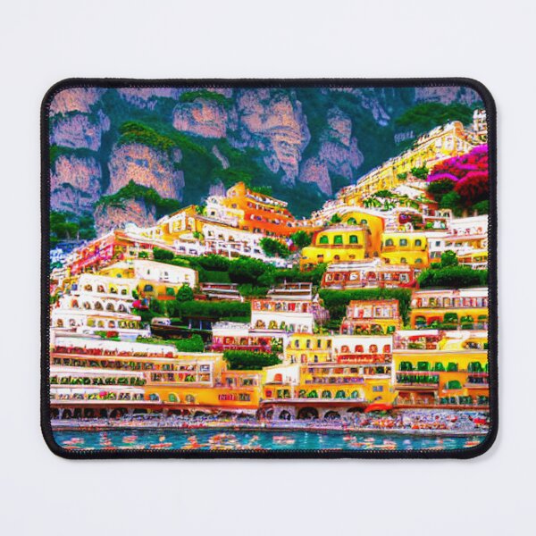 Item preview, Positano Italy Digital Art designed and sold by ArtsyWishesShop.
