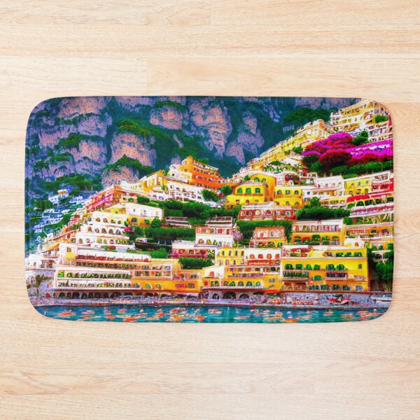 Item preview, Positano Italy Digital Art designed and sold by ArtsyWishesShop.
